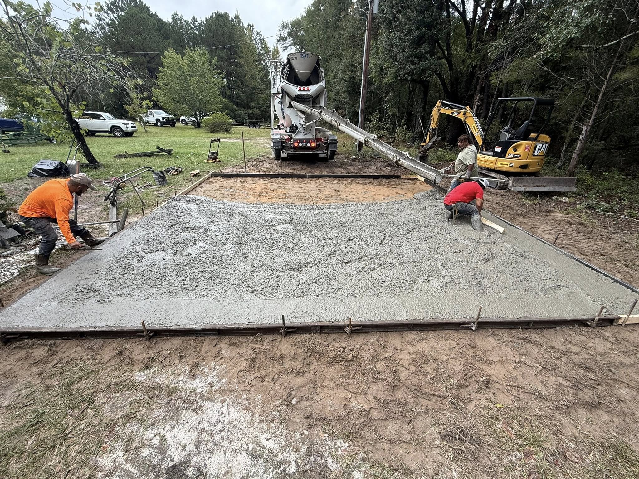 Concrete foundation construction